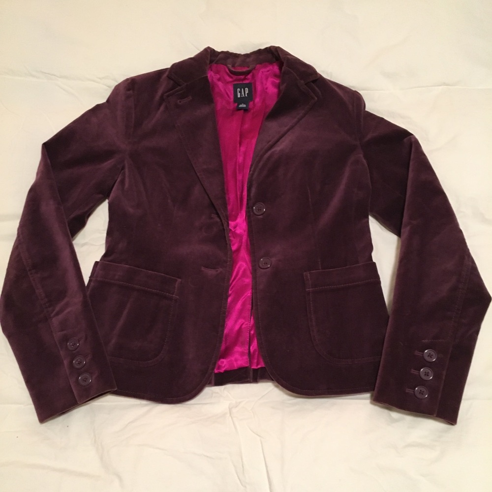 Vintage Purple Velvet Blazer